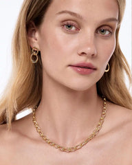 Gold Chain Necklace - Violet Chain Necklace