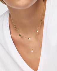 Heart Necklace - Lev Mini Station Necklace
