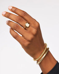 Statement Ring - Clara Ring Mother of Pearl