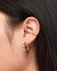 Gold Hoop Earrings - Giulia Large