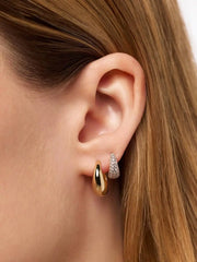 Small Gold Hoop Earrings - Nate Medium