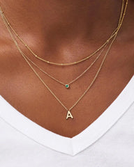 Birthstone Necklace - Solo Birthstone Necklace