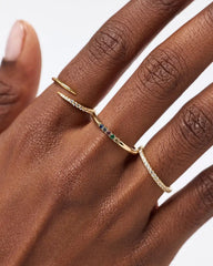 Birthstone Jewelry - 5 Stone Birthstone Ring