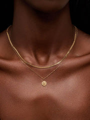 Solid Yellow Gold - NYC Charm Necklace