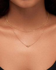 Solid Yellow Gold - Figaro Chain Necklace