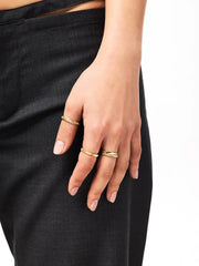 Solid Yellow Gold - Slim Eclipse Ring