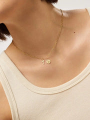 Gold Pendant - Gold Mini Key Charm