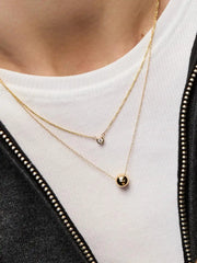 Gold Pendant - Gold Mini Sphere Pendant