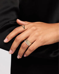 Solid Yellow Gold - Galaxy Ring Wide