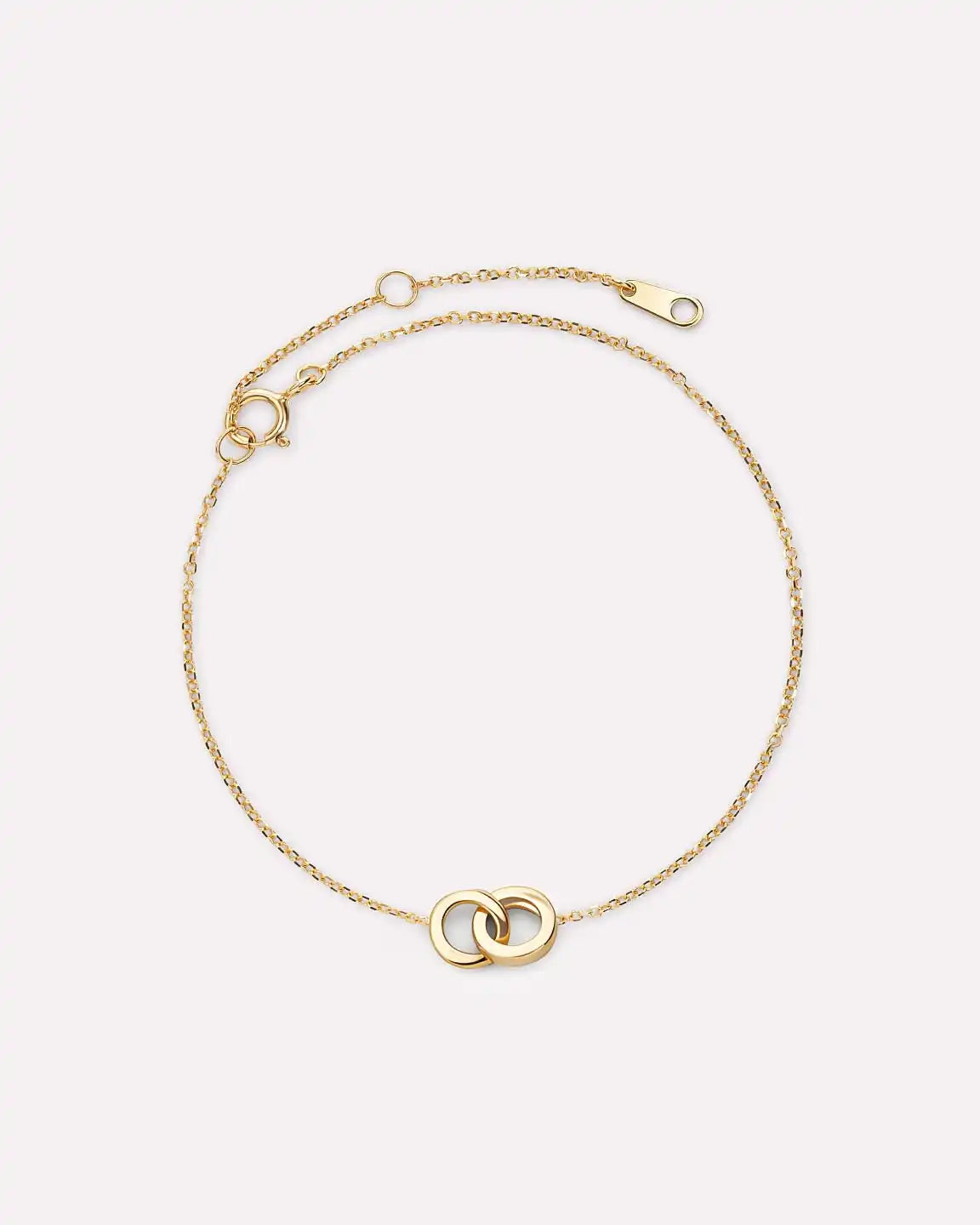 Solid Yellow Gold - Duo Links Bracelet