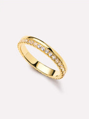 Gold Band Ring - Celine Double
