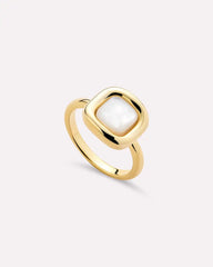 Statement Ring - Clara Ring Mother of Pearl