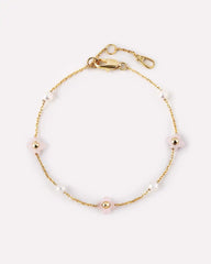 Flower Bracelet - Hannah Bracelet Rose Quartz