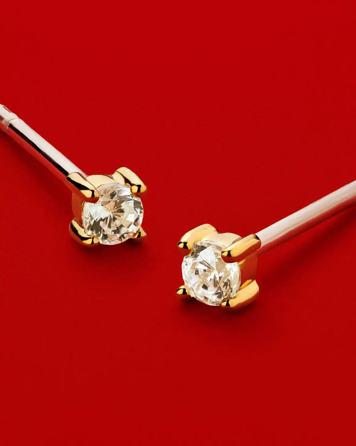 Sterling Silver - Mini Diamond Studs