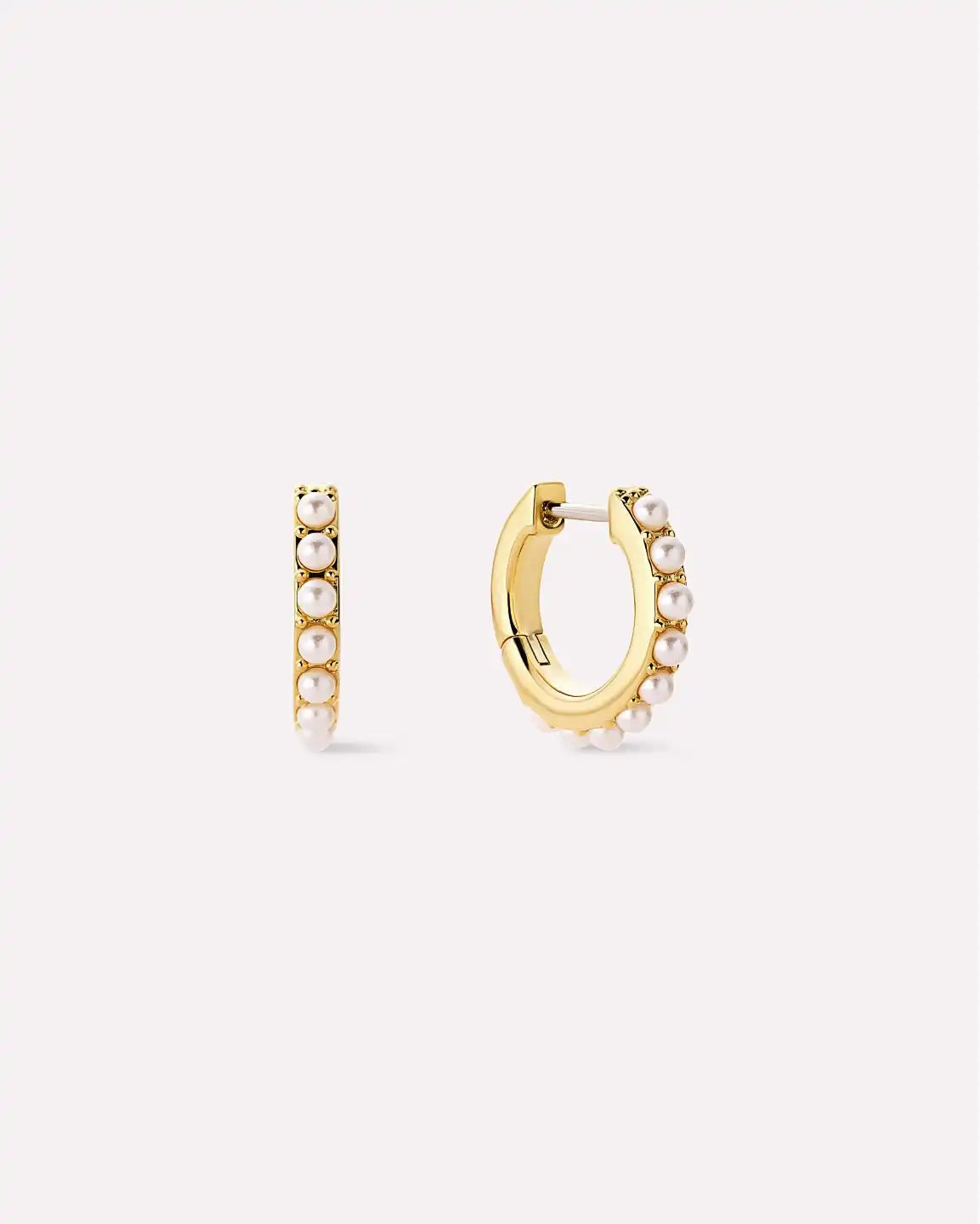 Pearl Hoops - Ashley Medium