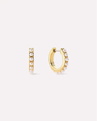 Pearl Hoops - Ashley Medium