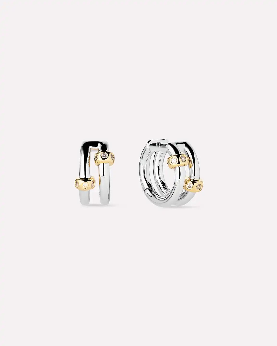 Silver Earrings - Cyrus Double