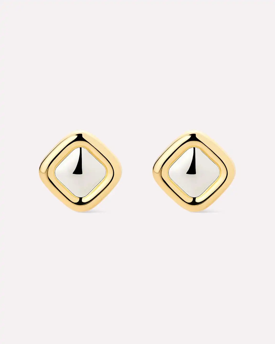Stud Earrings - Clara Studs Two Tone
