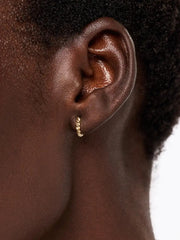 Twisted Hoop Earrings - Gold Twist Hoops