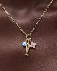 Charm Necklace - Flora Charm Necklace