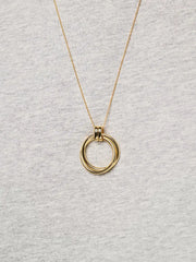 Gold Pendant Necklace - Penny