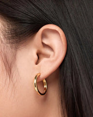 Gold Hoop Earrings - Giulia Large