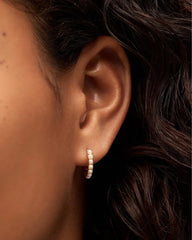 Pearl Hoops - Ashley Medium