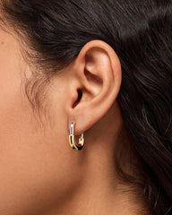 Gold Hoops - Brynley Hoops Two Tone