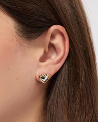 Stud Earrings - Lev Studs Two Tone