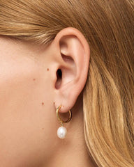 Pearl Hoops - Medium Frida