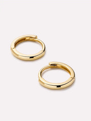 Gold Huggie Hoop Earrings - Gold Huggie Hoops
