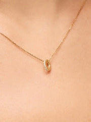 Solid Yellow Gold - Diamond Zeno Charm