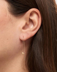 Solid Yellow Gold - Mini Flower Threaders