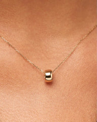 Solid Yellow Gold - Luna Charm