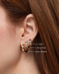 Huggie Hoop Earrings - Asher