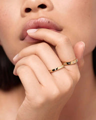Gold Band Ring - Selena Ring