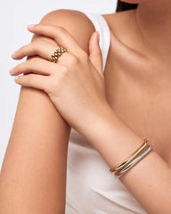 Gold Bangle Bracelet - Brynley