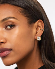 Stud Earrings - Clara Studs Two Tone