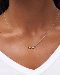 Birthstone Necklace - 5 Stone Birthstone Necklace