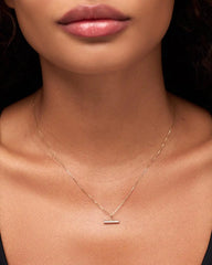 Solid Yellow Gold - Diamond Toggle Charm