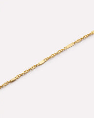Solid Yellow Gold - Singapore Chain Necklace