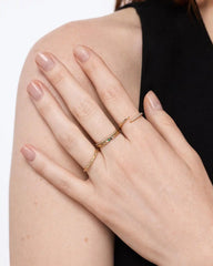 Solid Yellow Gold - 4 Stone Birthstone Ring