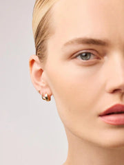 Solid Yellow Gold - Gold Slim Twist Hoops