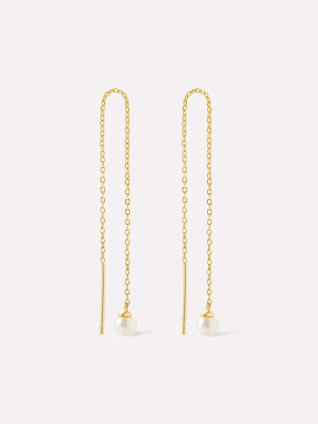 Pearl Threader Earrings - Abrielle