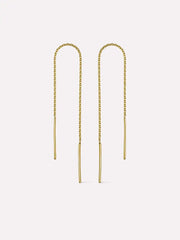 Gold Threader Earrings - Gold Threaders
