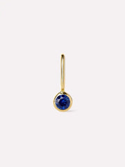 Solid Yellow Gold - Sapphire Mini Birthstone Charm
