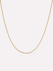 Dainty Gold Necklace - Gold Ball Chain Necklace