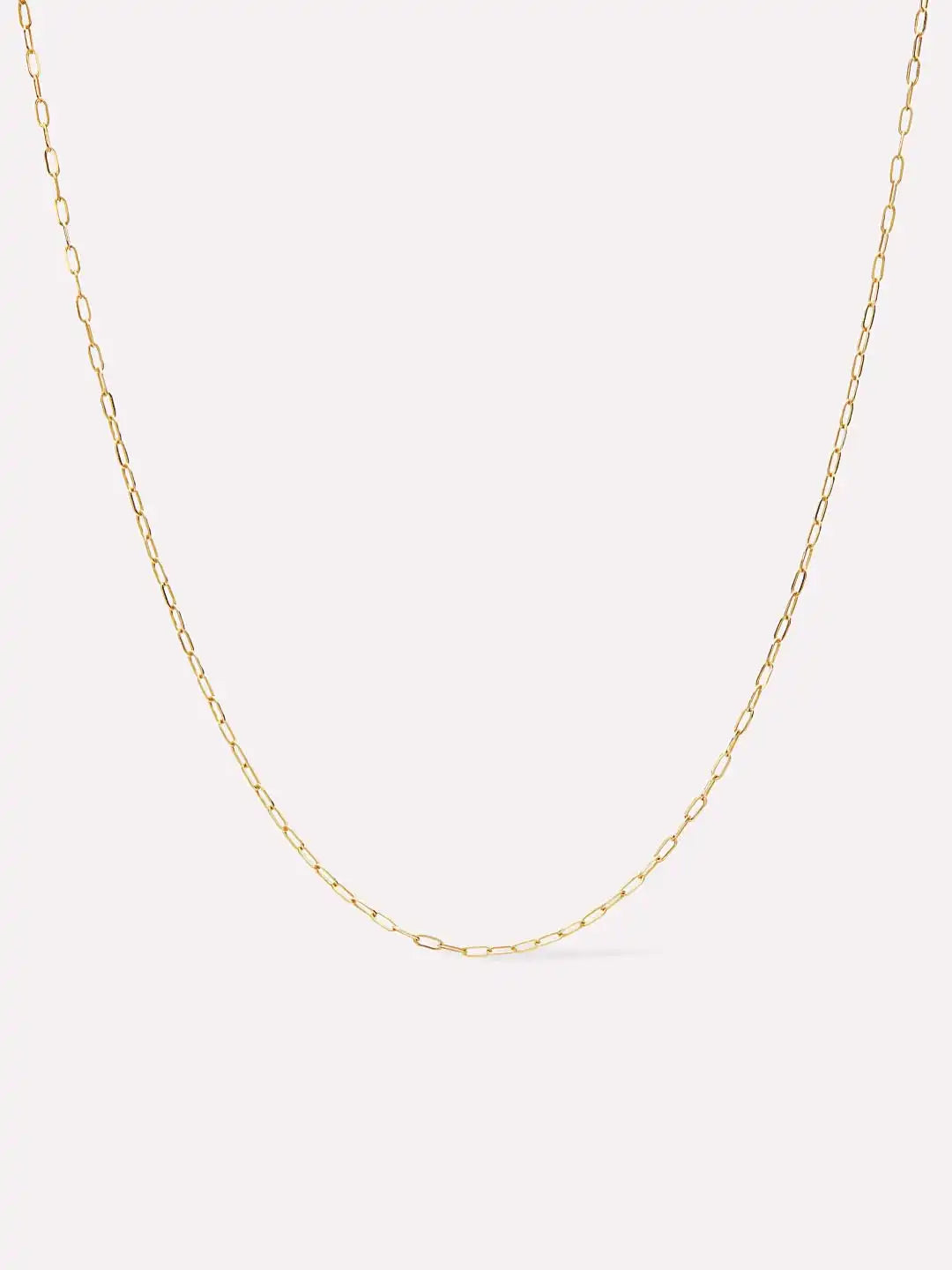 Gold Paperclip Chain Necklace - Gold Paperclip Necklace
