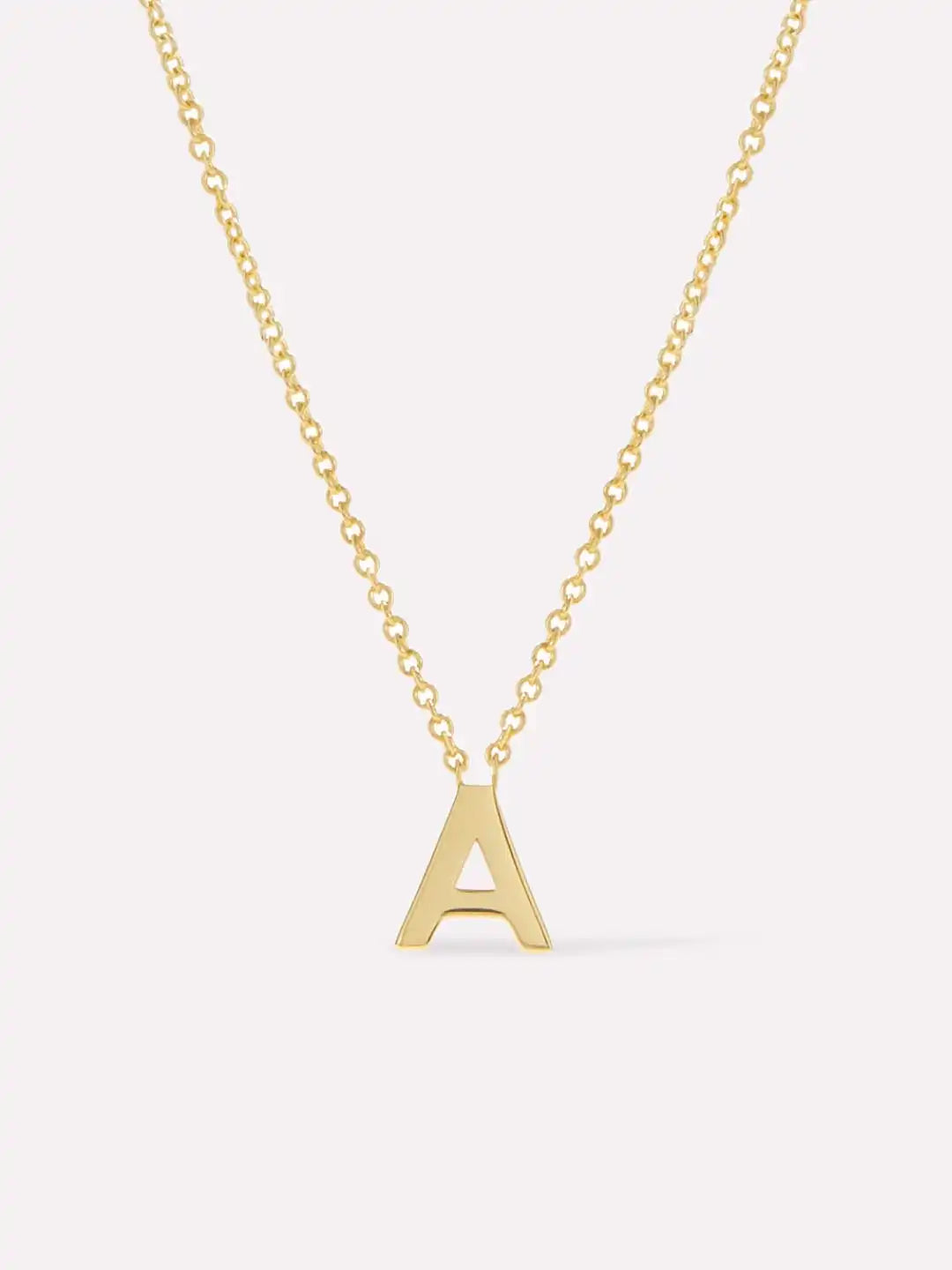 Gold Initial Necklace - Letter Necklace