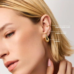 Gold Statement Earrings - Kiara